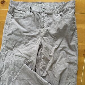 American Eagle Outfitters Women's Light Salmon Corduroy Straight Leg Pants